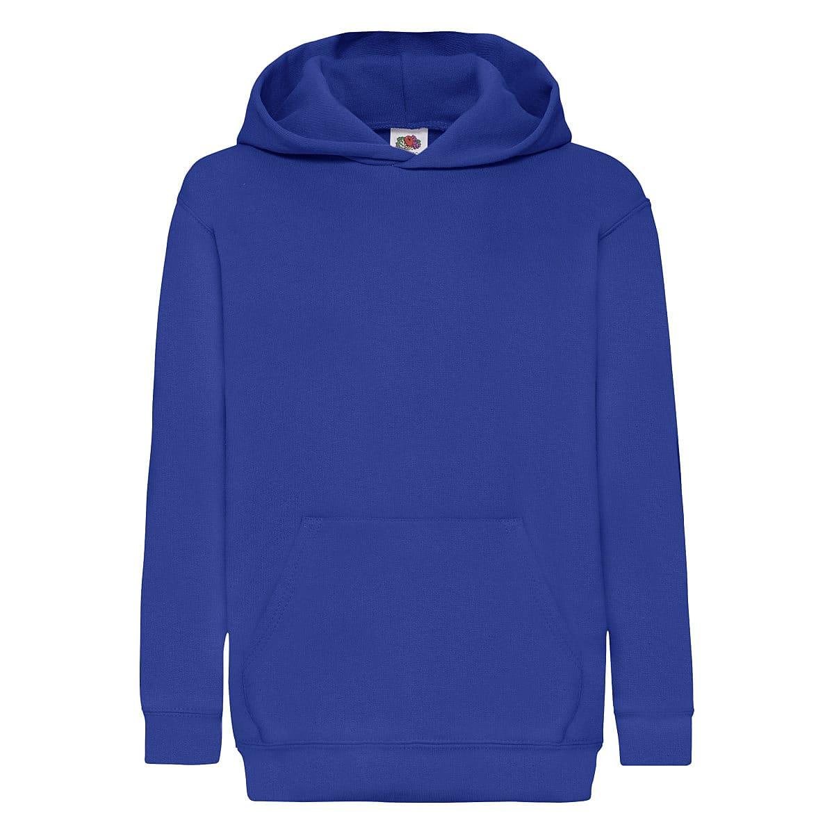 Fruit Of The Loom Childrens Hoodie in Royal Blue (Product Code: 62043)