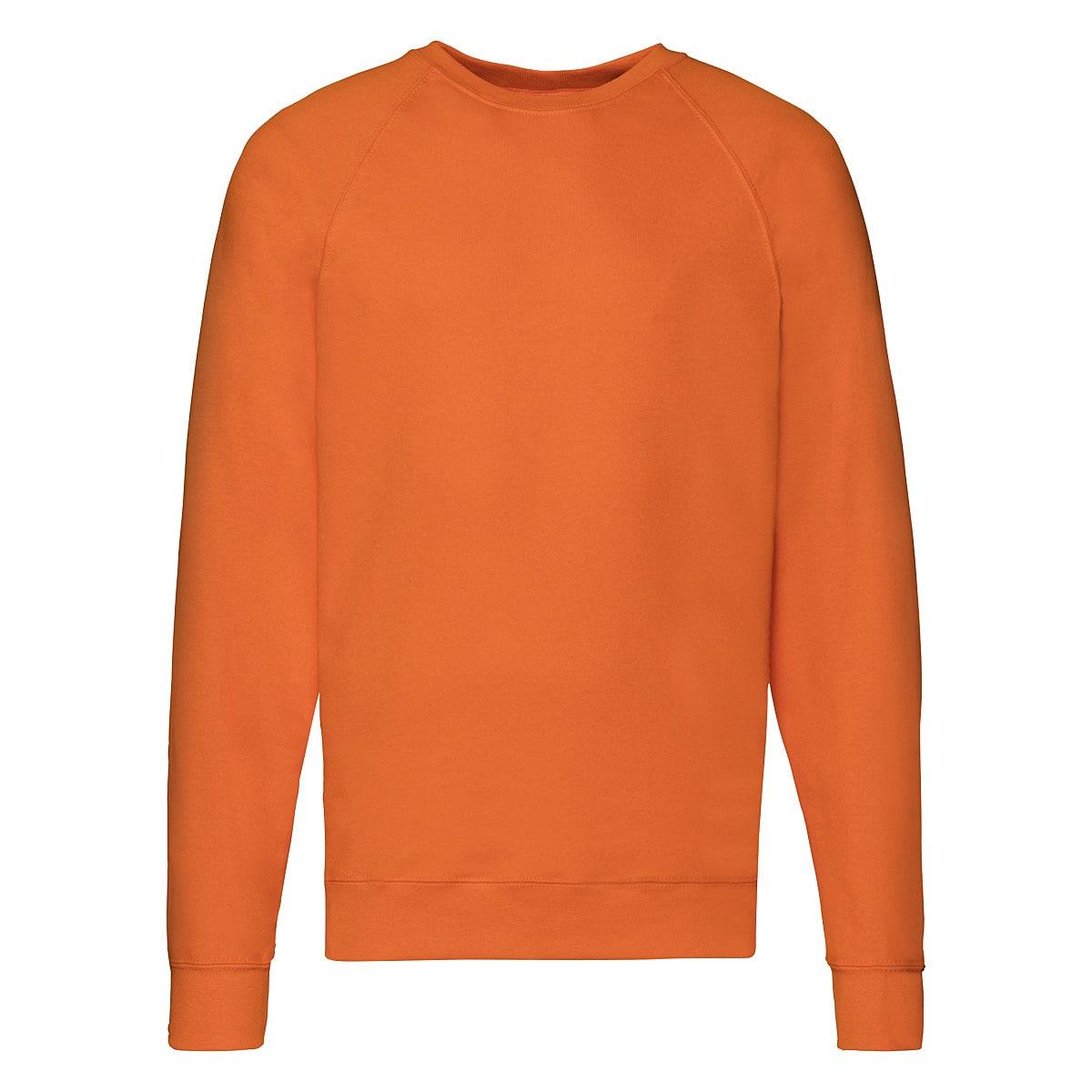 Fruit Of The Loom Mens Lightweight Raglan Sweater in Orange (Product Code: 62138)