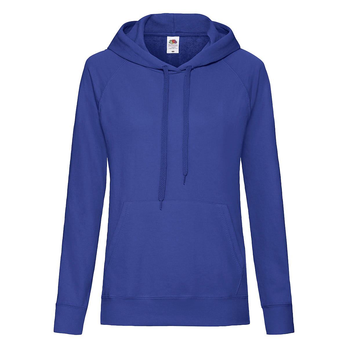 Fruit Of The Loom Lady-Fit Lightweight Hoodie in Royal Blue (Product Code: 62148)