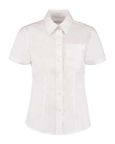 Kustom Kit Womens Short-Sleeve Corporate Pocket Oxford Shirt | KK719 ...