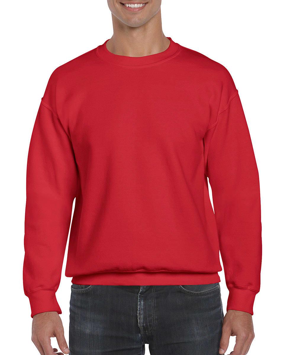 Gildan DryBlend Adult Set-In Sweatshirt in Red (Product Code: 12000)