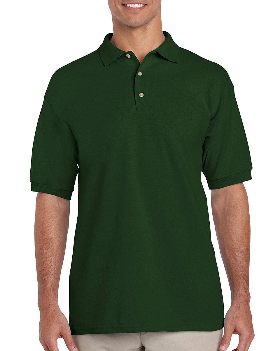 Gildan Ultra Cotton Pique Polo Shirt in Forest Green (Product Code: 3800)