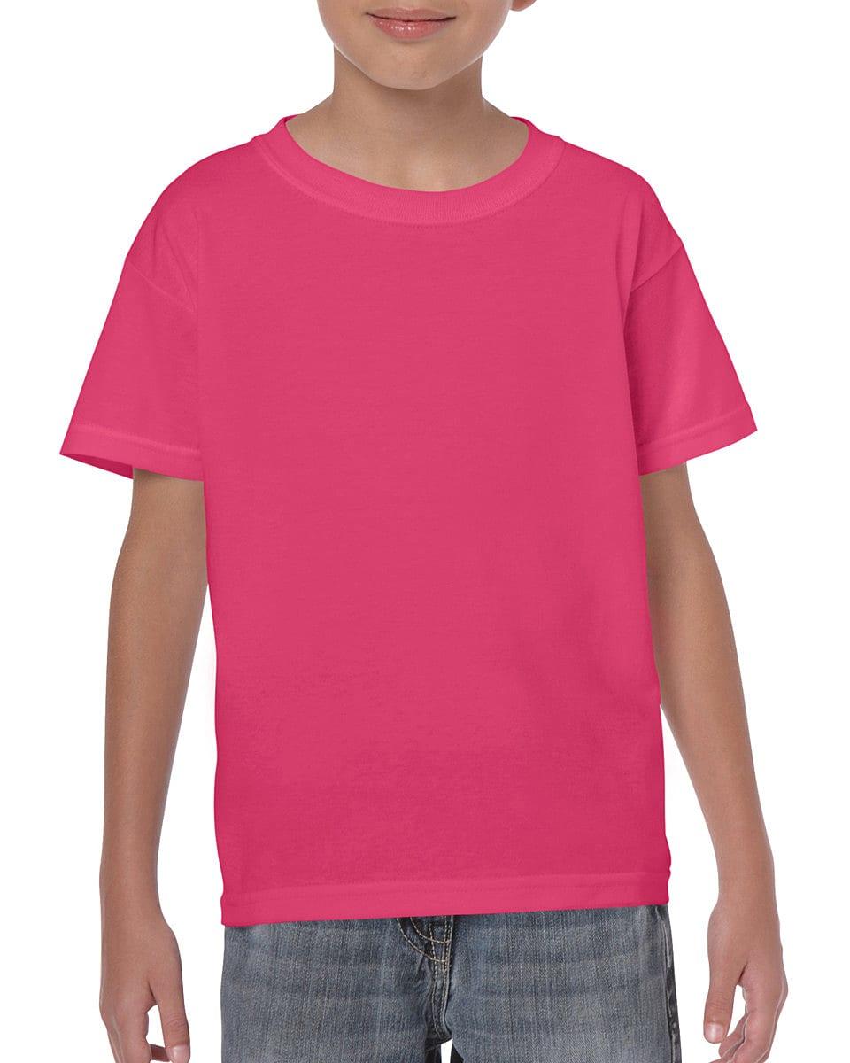 Gildan Childrens Heavy Cotton T-Shirt in Heliconia (Product Code: 5000B)