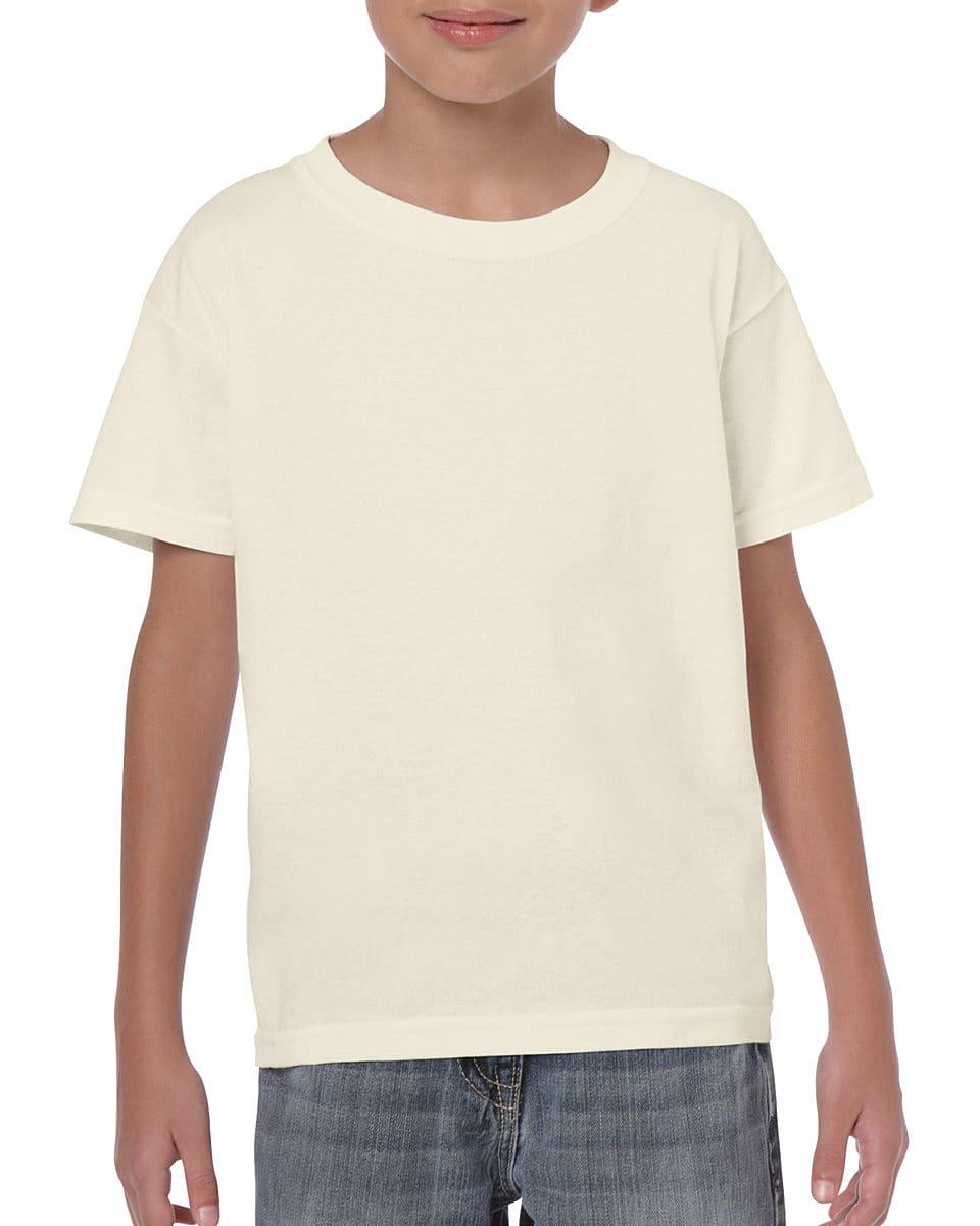 Gildan Childrens Heavy Cotton T-Shirt in Natural (Product Code: 5000B)