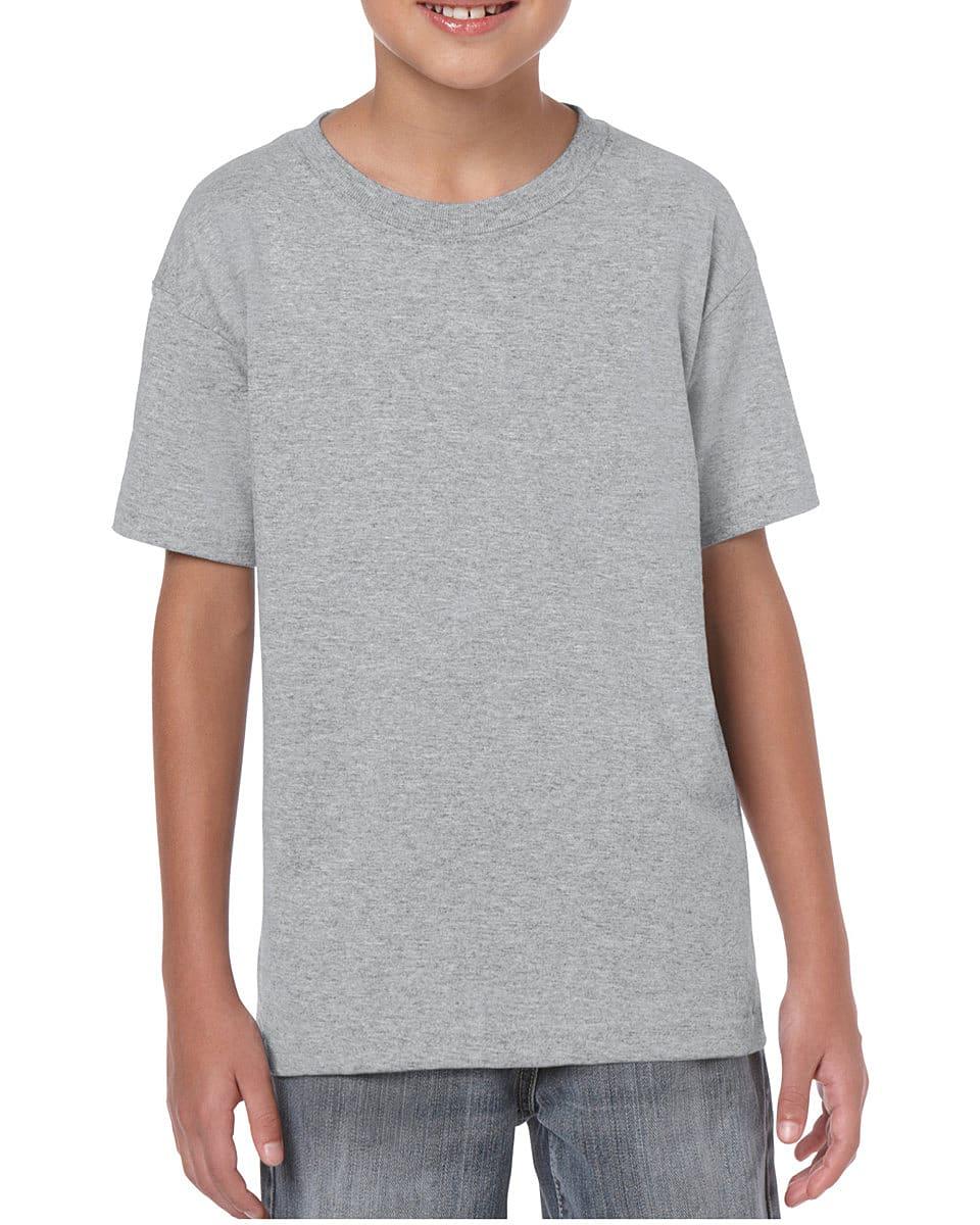 Gildan Childrens Heavy Cotton T-Shirt in Sport Grey (Product Code: 5000B)