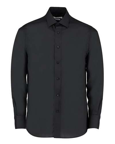 Kustom Kit Mens Tailored Fit Long-Sleeved Business Shirt