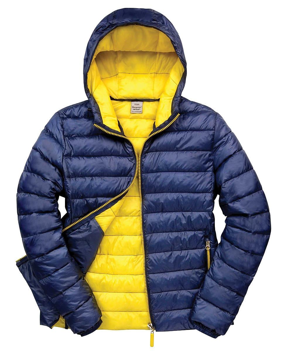 Result Urban Mens Snowbid Hooded Jacket in Navy / Yellow (Product Code: R194M)