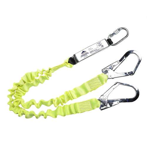 Portwest Double Elasticated Lanyard with Shock Absorber - FP52