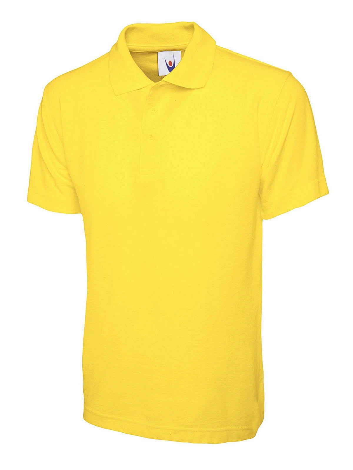 Uneek 220GSM Classic Polo Shirt in Yellow (Product Code: UC101)