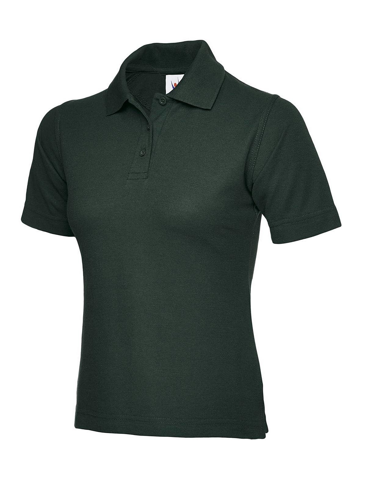 Uneek 220GSM Womens Polo Shirt in Bottle Green (Product Code: UC106)