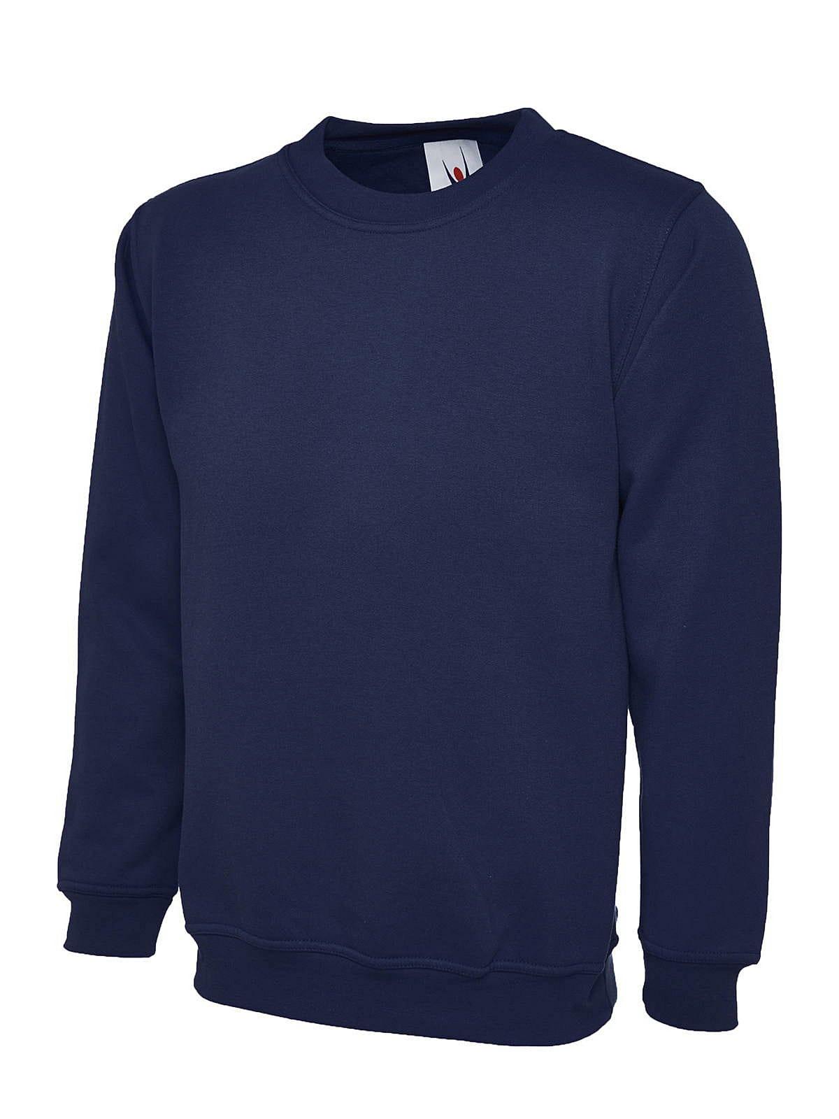 Uneek 300GSM Classic Sweatshirt in French Navy (Product Code: UC203)