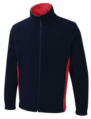 Uneek 280GSM Two Tone Full-Zip Fleece Jacket | UC617 | Workwear Supermarket