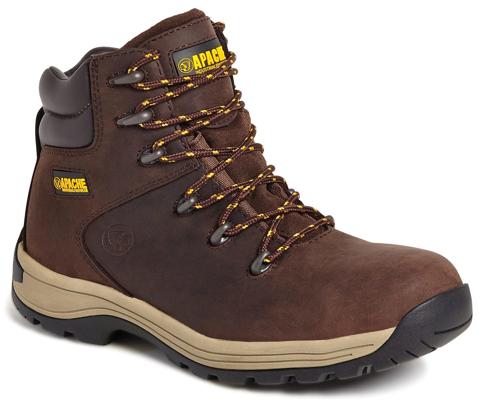 Apache AP315CM Safety Hiker Boots in Brown (Product Code: AP315CM)