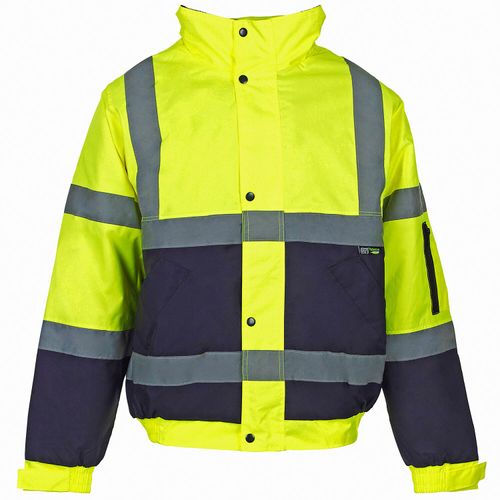 Supertouch Hi-Vis 2 Tone Bomber Jacket - Yellow