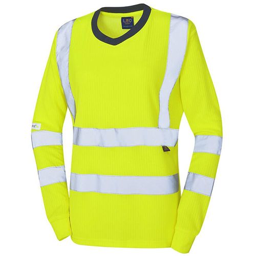 Leo LYDFORD ISO 20471 Cl 3 Comfort Women's Sleeved T-Shirt Yellow