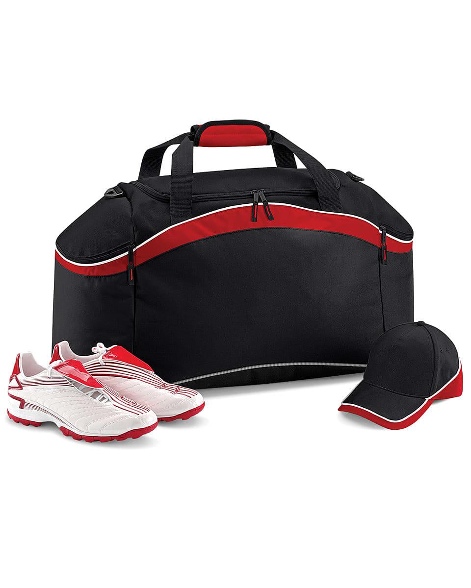 Bagbase Teamwear Holdall in Black / Classic Red / White (Product Code: BG572)
