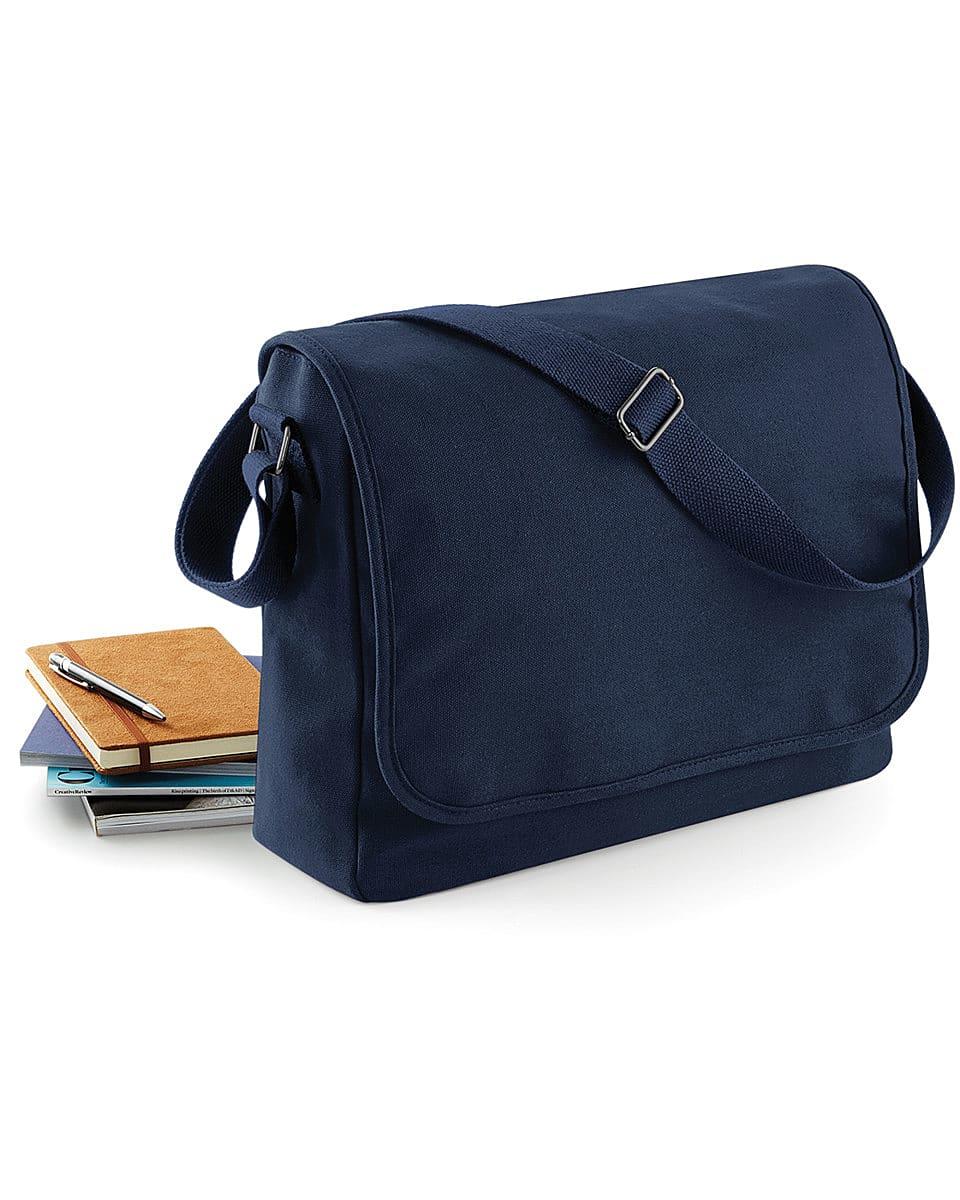 Bagbase Classic Canvas Messenger in French Navy (Product Code: BG651)