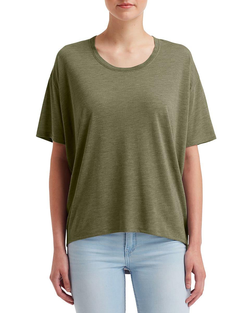 Anvil Womens Freedom T-Shirt in Heather City Green (Product Code: 36PVL)
