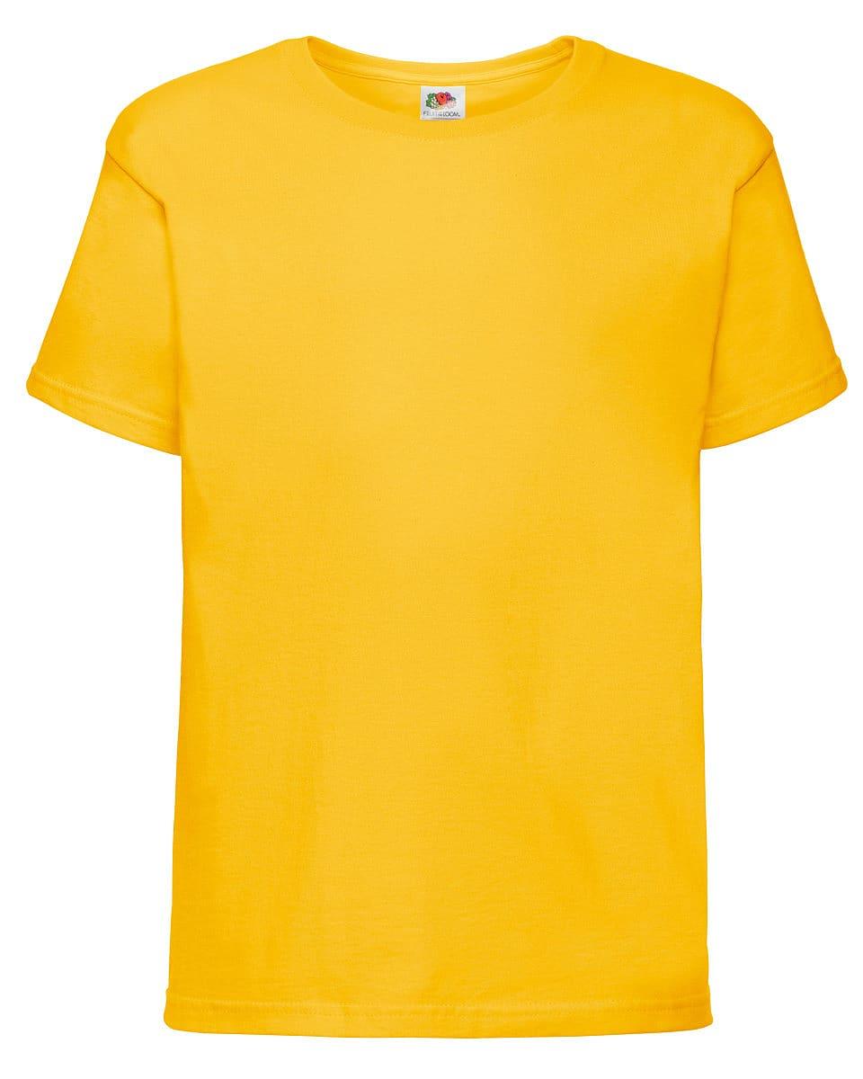 Fruit Of The Loom Kids Sofspun T-Shirt in Sunflower (Product Code: 61015)
