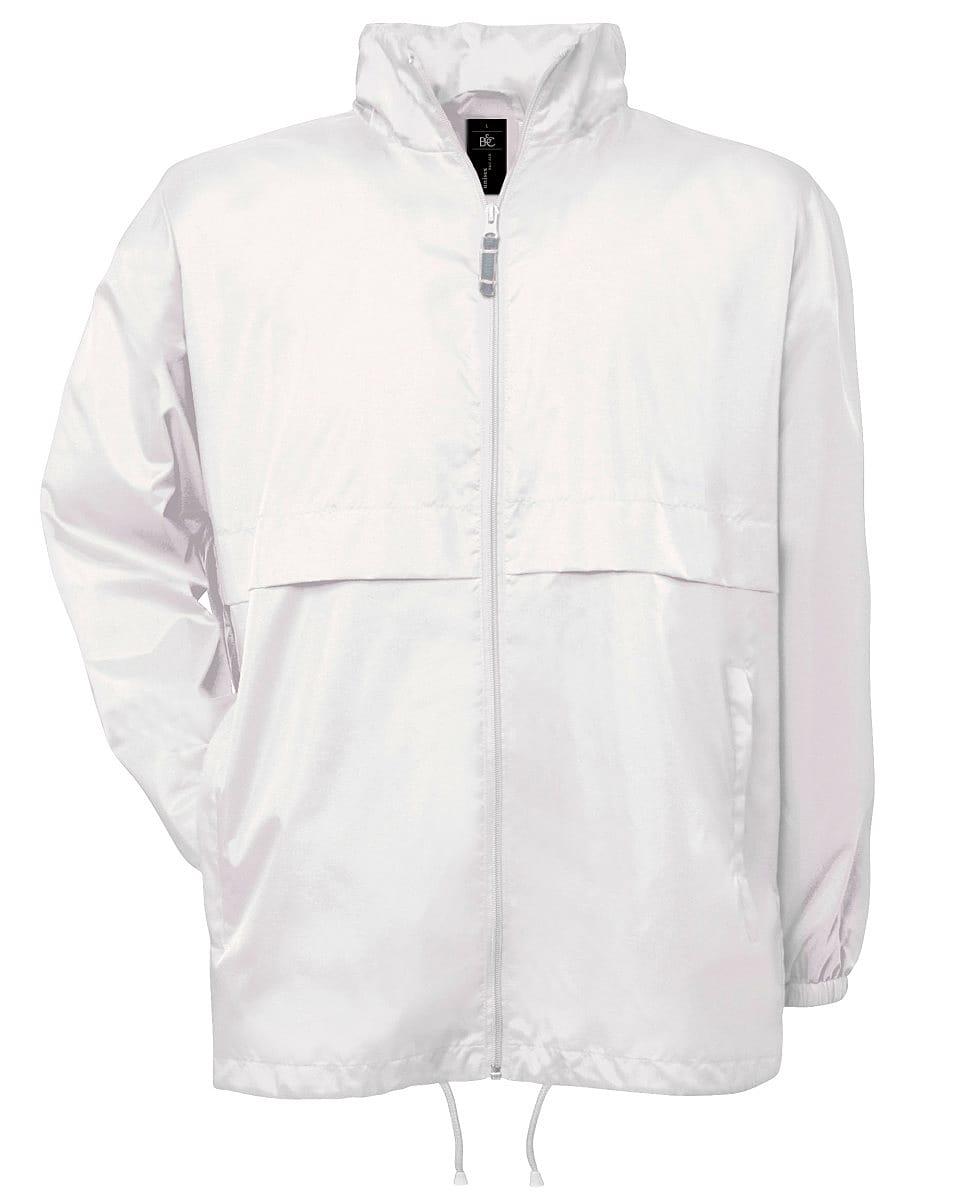 B&C Mens Air Lightweight Jacket in White (Product Code: JU801)
