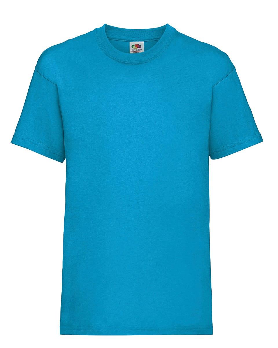 Fruit Of The Loom Childrens Valueweight T-Shirt in Azure Blue (Product Code: 61033)