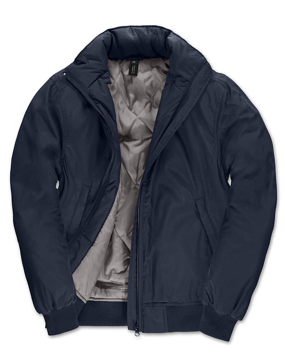B&C Womens Crew Bomber Jacket in Navy Blue (Product Code: JW962)
