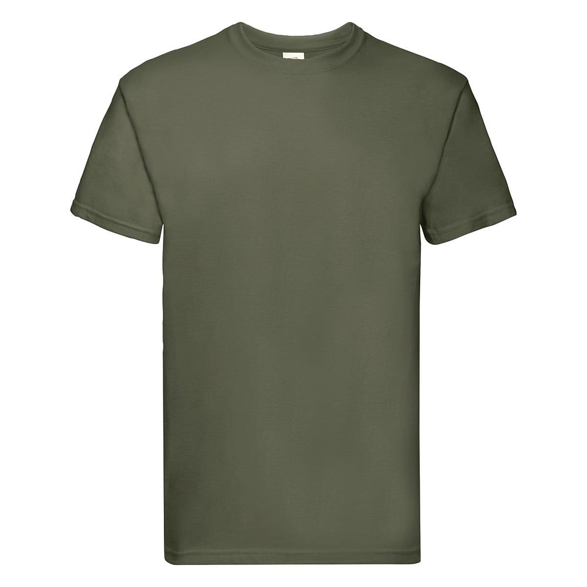 Fruit Of The Loom Super Premium T-Shirt in Classic Olive (Product Code: 61044)
