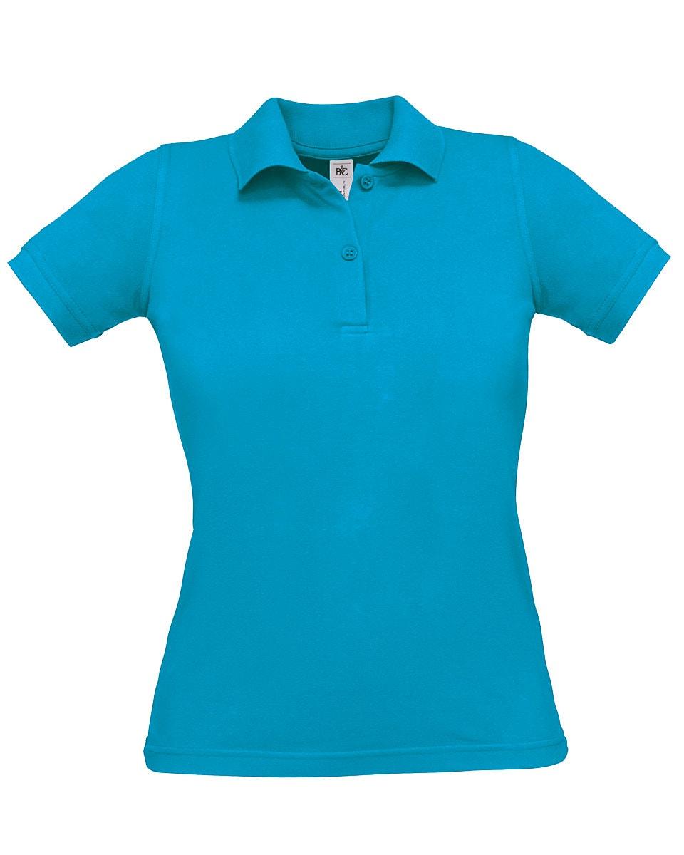 B&C Womens Safran Pure Short-Sleeve Polo Shirt in Atoll (Product Code: PW455)