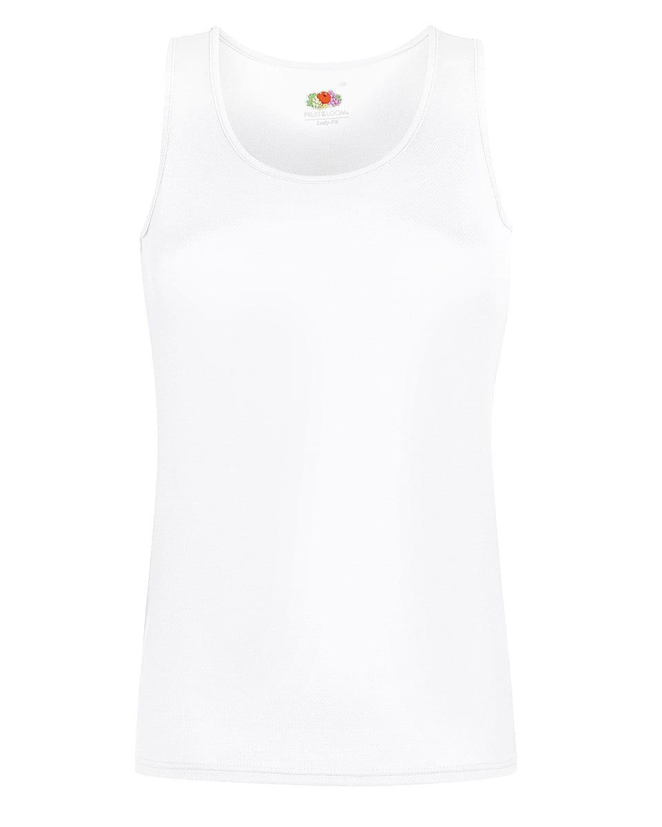 Fruit Of The Loom Womens Performance Vest in White (Product Code: 61418)