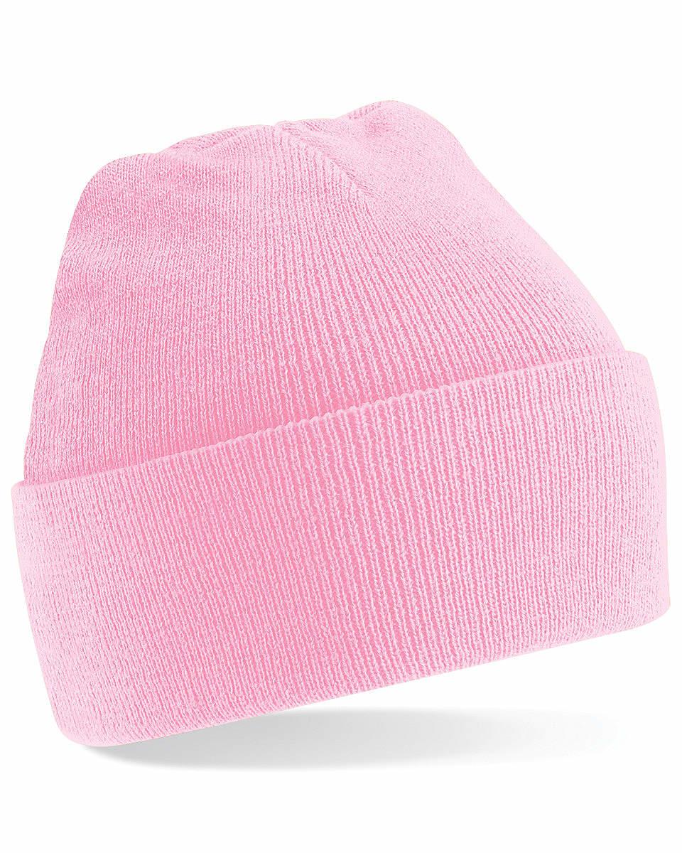 Beechfield Original Cuffed Beanie Hat in Classic Pink (Product Code: B45)