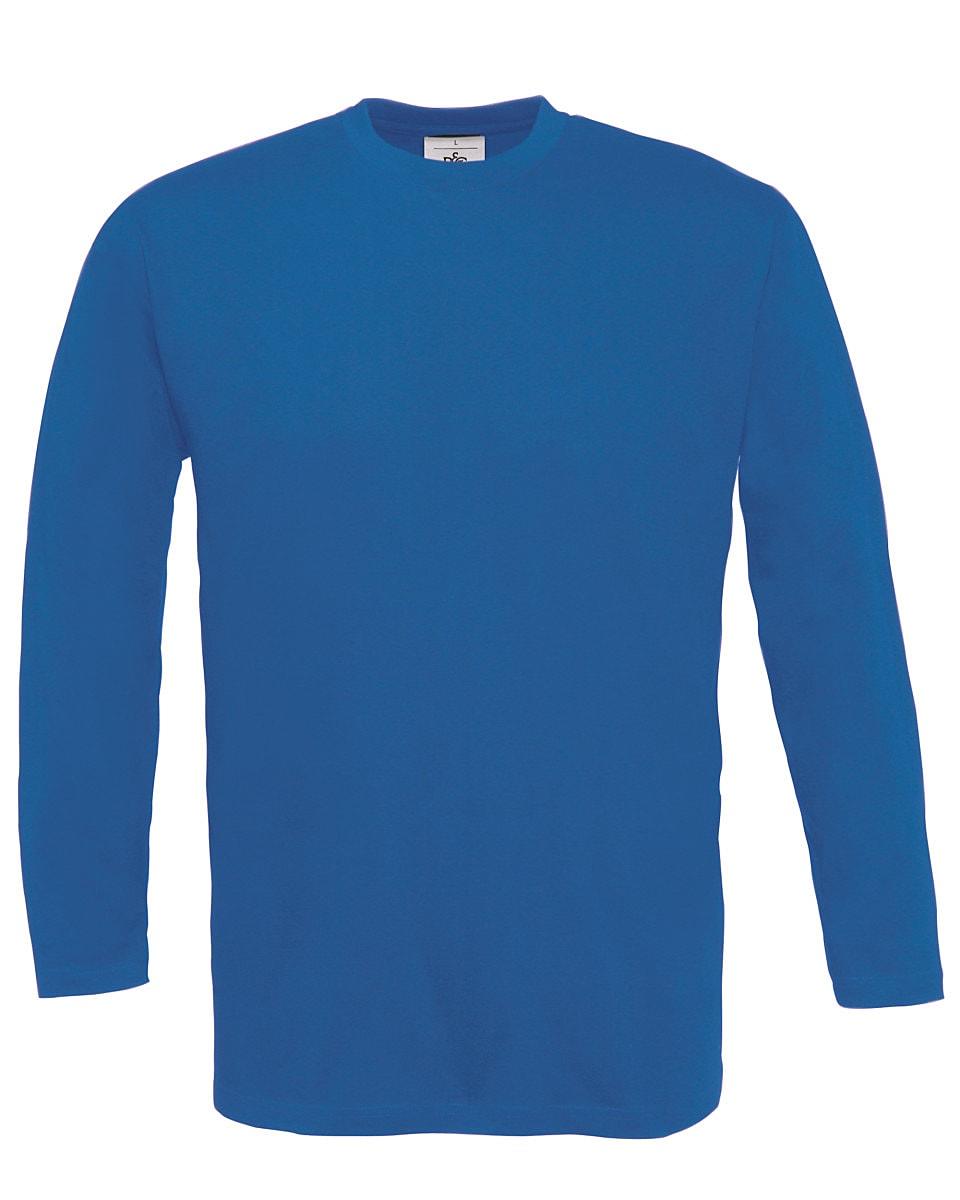 B&C Mens Exact 150 LSL T-Shirt in Royal Blue (Product Code: TU003)
