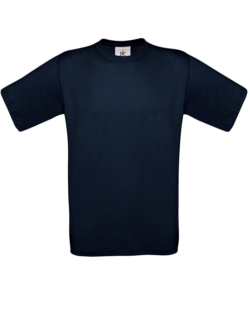 B&C Mens Exact 190 T-Shirt in Navy Blue (Product Code: TU004)