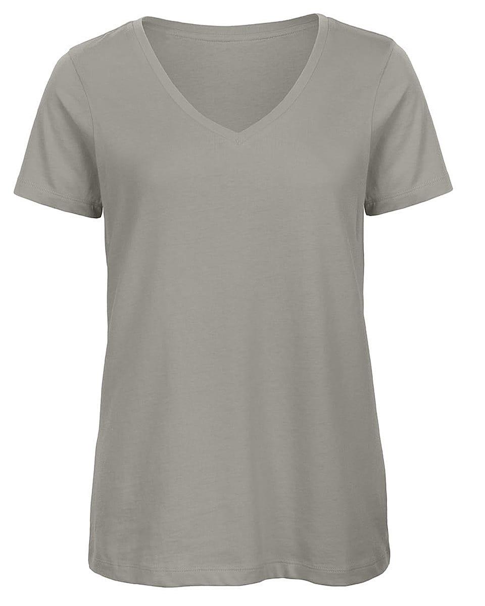 B&C Womens Inspire V-Neck T-Shirt in Light Grey (Product Code: TW045)
