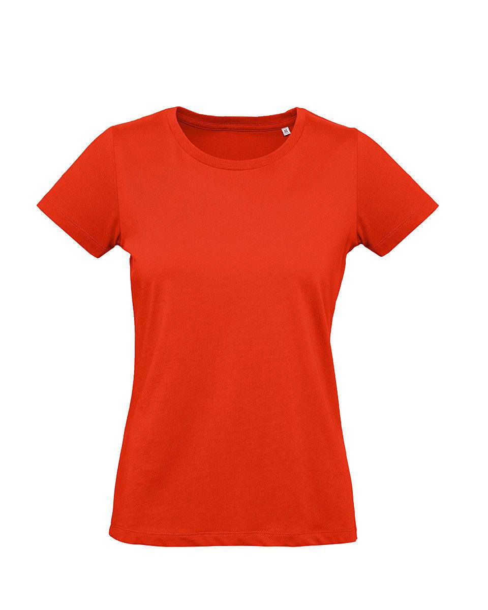 B&C Womens Inspire Plus T-Shirt in Fire Red (Product Code: TW049)