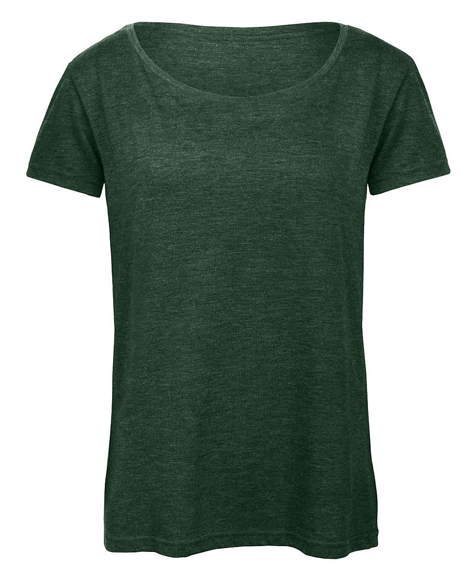 B&C Womens Inspire Triblend T-Shirt in Heather Forest Green (Product Code: TW056)