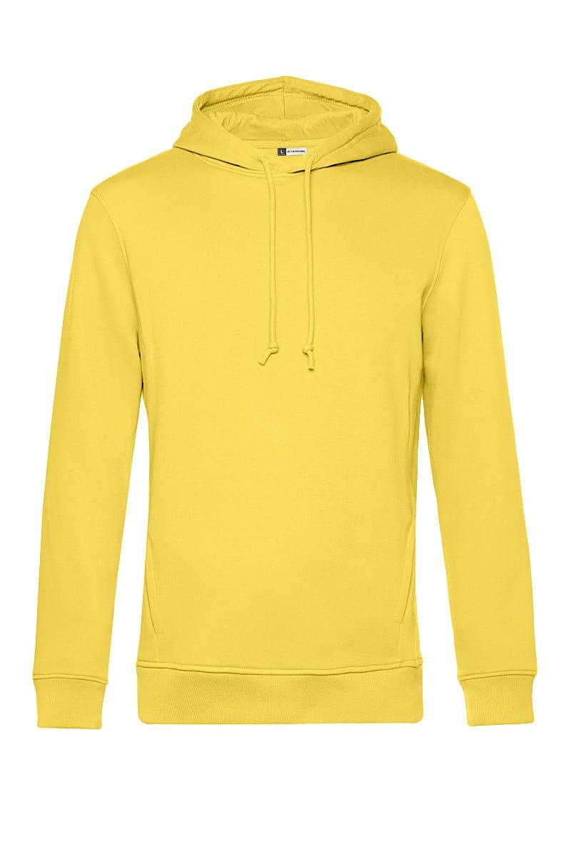 B&C Mens Organic Hoodie in Yellow Fizz (Product Code: WU33B)