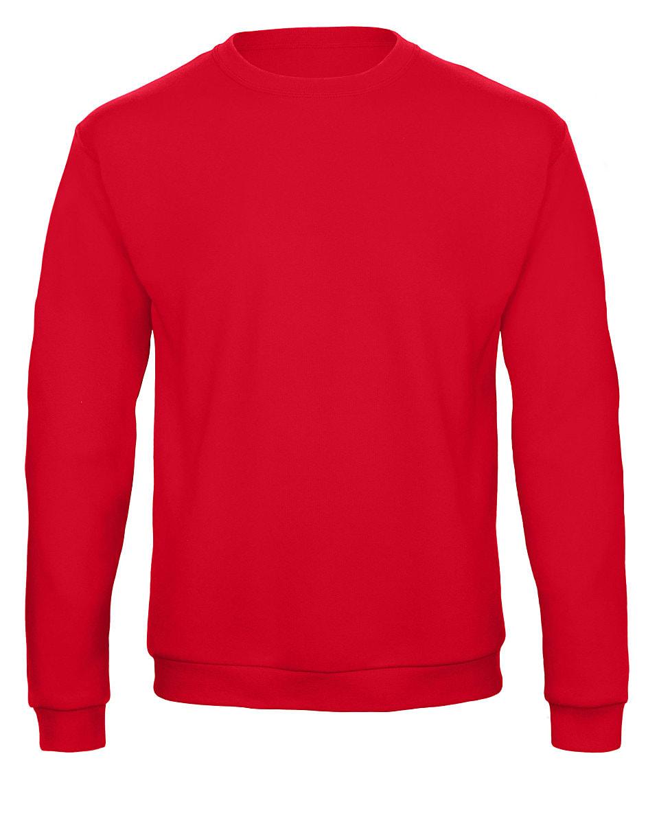 B&C ID.202 50/50 Sweatshirt in Red (Product Code: WUI23)