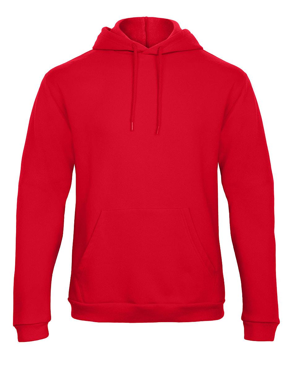 B&C ID.203 50/50 Hoodie in Red (Product Code: WUI24)
