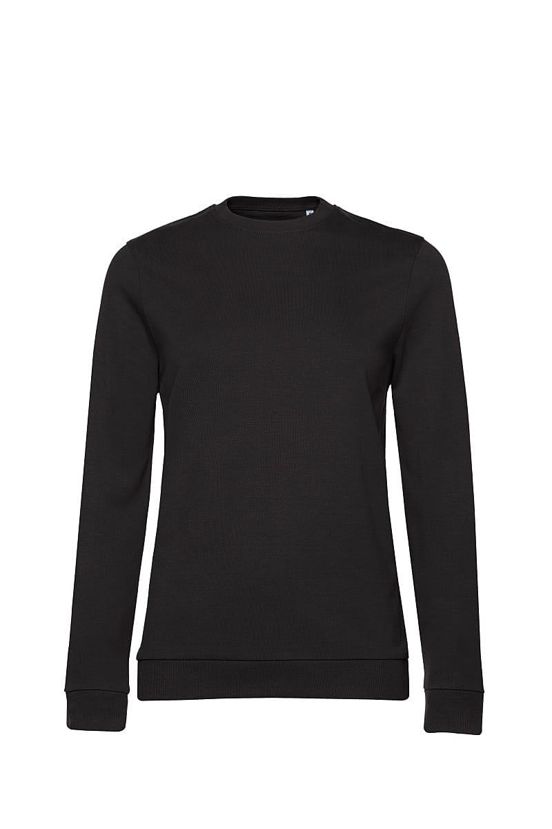 B&C Womens set In Sweatshirt in Black Pure (Product Code: WW02W)