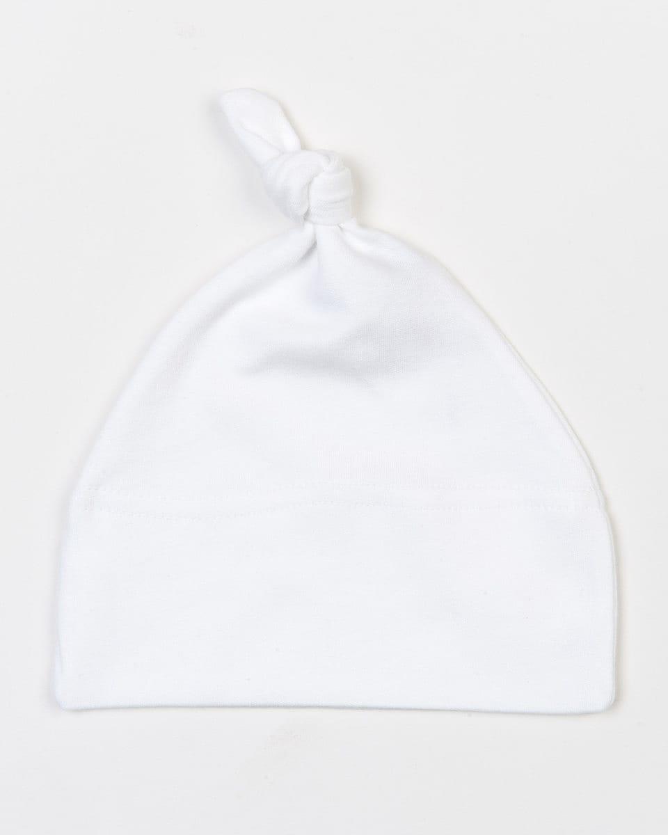 Babybugz 1 Knot Hat in White (Product Code: BZ15)