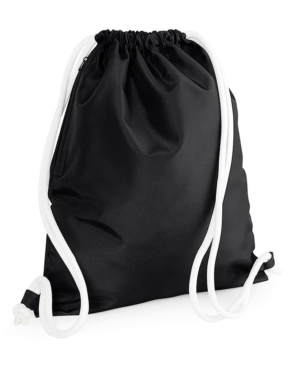 Bagbase Icon Drawstring Backpack in Black / White (Product Code: BG110)