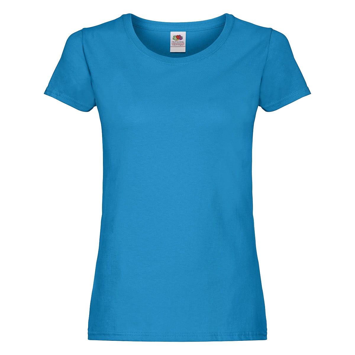 Fruit Of The Loom Lady Fit Original T-Shirt in Azure Blue (Product Code: 61420)