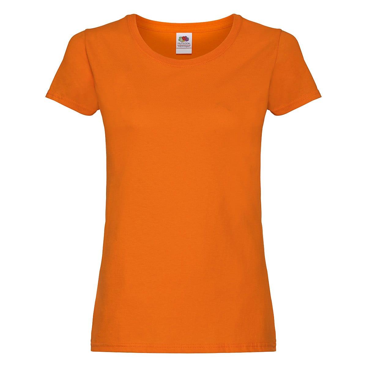 Fruit Of The Loom Lady Fit Original T-Shirt in Orange (Product Code: 61420)