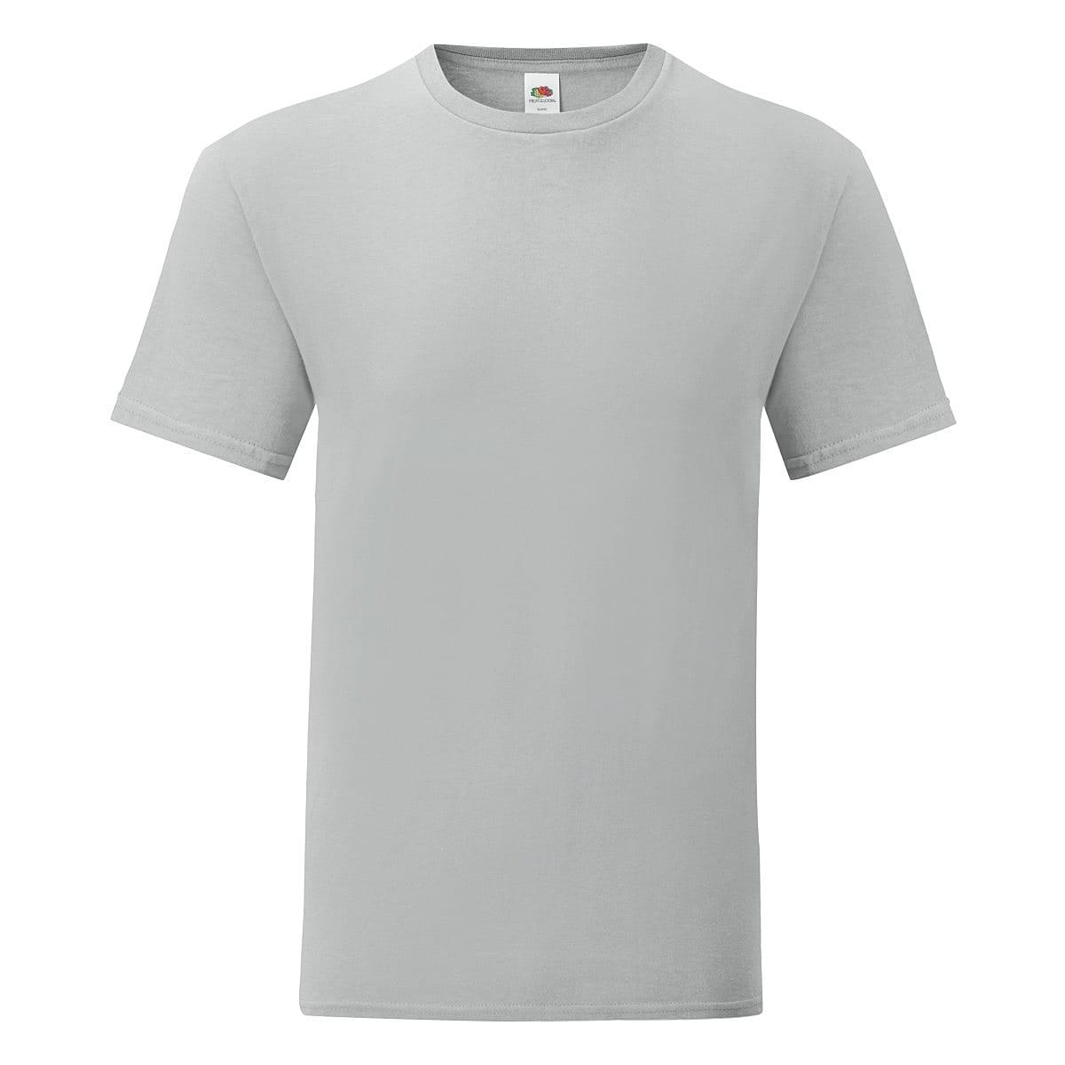 Fruit Of The Loom Mens Iconic T-Shirt in Zinc (Product Code: 61430)