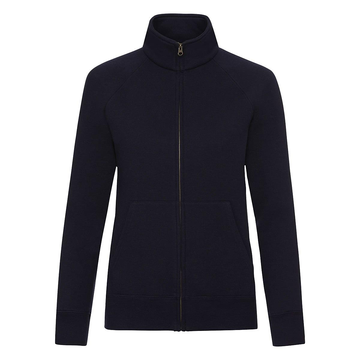 Fruit Of The Loom Lady-Fit Sweat Jacket in Deep Navy (Product Code: 62116)