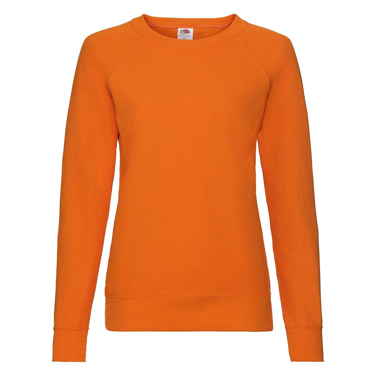 Fruit Of The Loom Lady-Fit Lightweight Raglan Sweater in Orange (Product Code: 62146)