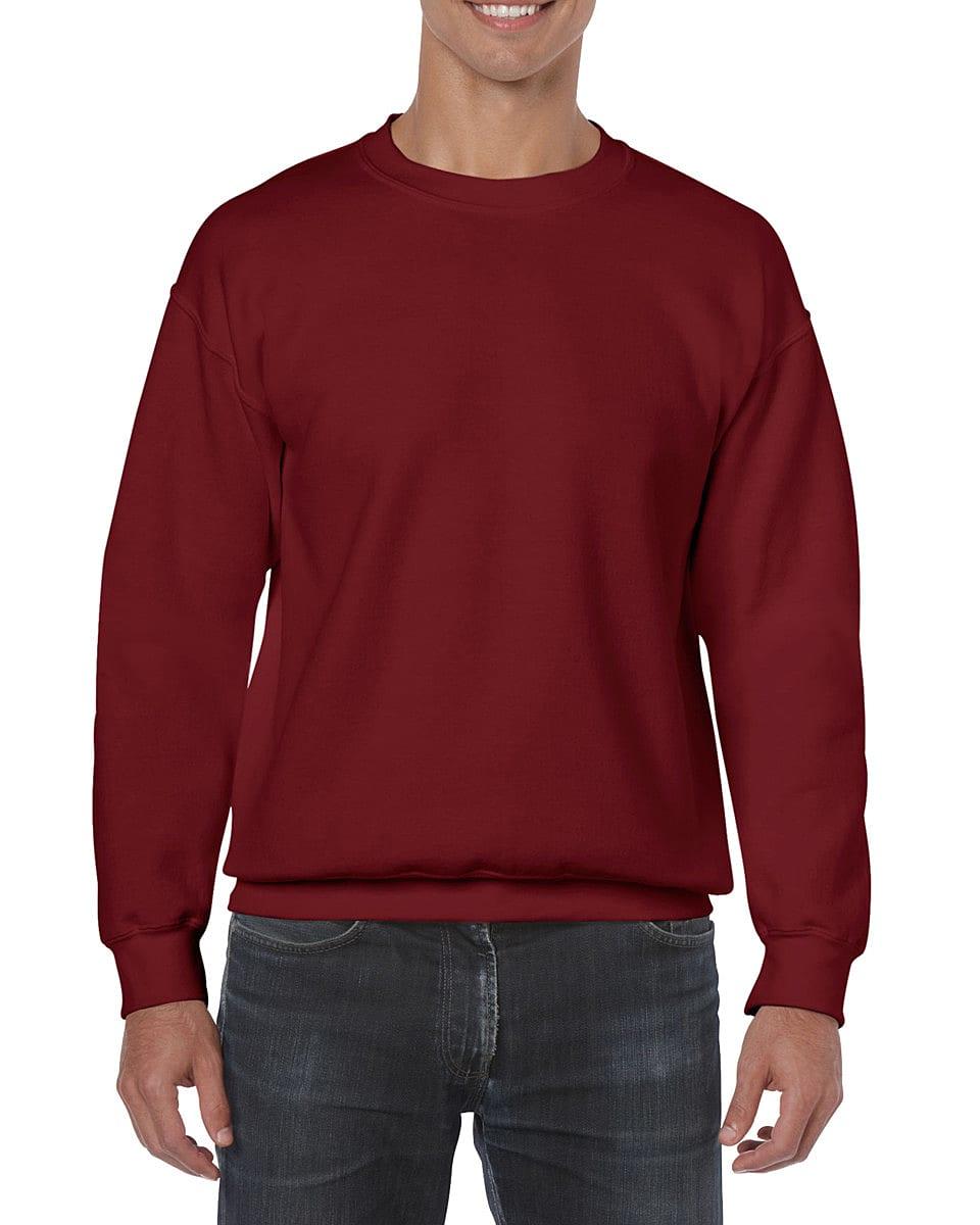 Gildan Heavy Blend Adult Crewneck Sweatshirt in Garnet (Product Code: 18000)