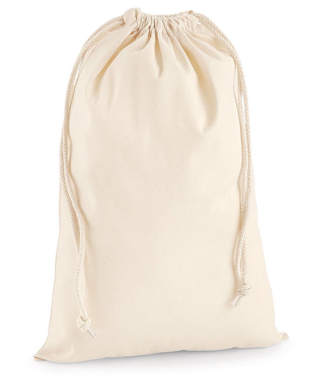 Westford Mill Premium Cotton Stuff Bag in Natural (Product Code: W216)