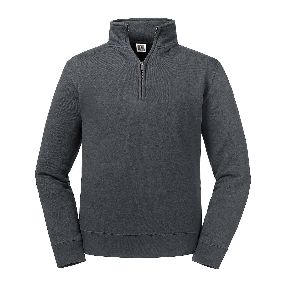Russell Authentic 1/4 Zip Sweater in Convoy Grey (Product Code: R270M)