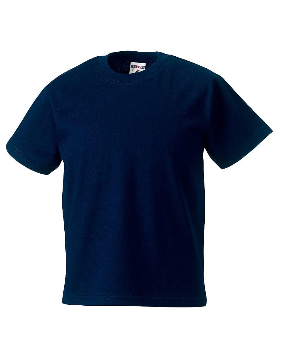 Russell Childrens Classic T-Shirt in French Navy (Product Code: ZT180B)